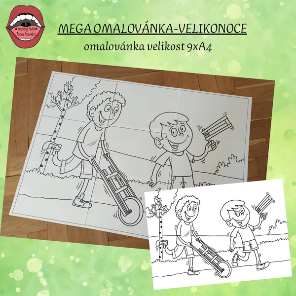 MEGA OMALOVÁNKA VELIKONOCE 