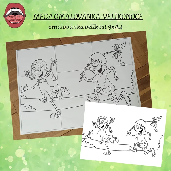 MEGA OMALOVÁNKA VELIKONOCE 