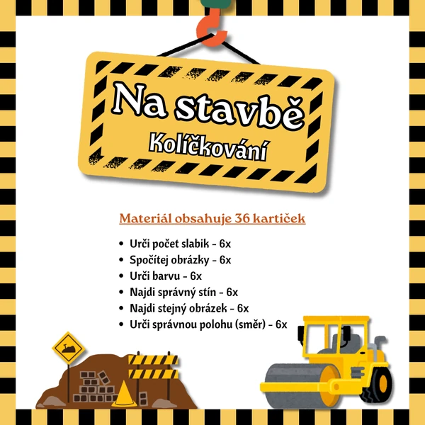 Na stavbě - Kolíčkování