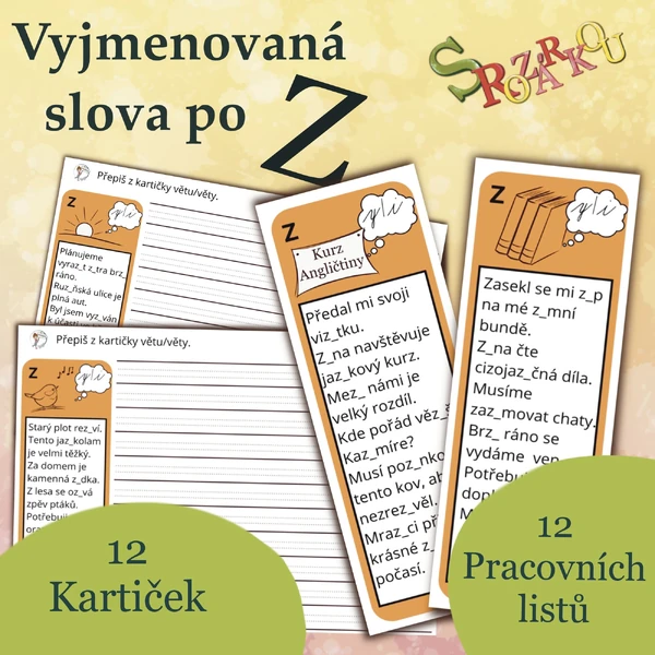 Vyjmenovaná slova po Z