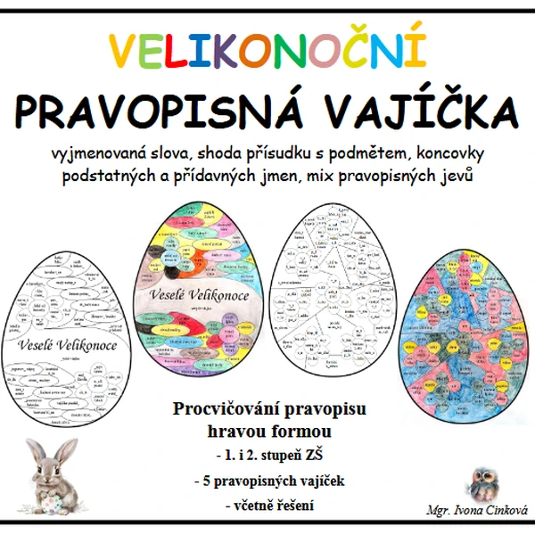 Velikonoční pravopisná vajíčka