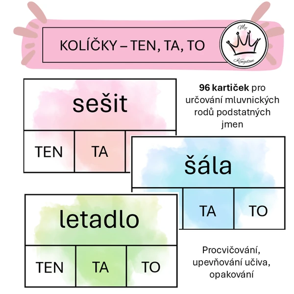 Kolíčkovaná - TEN, TA, TO