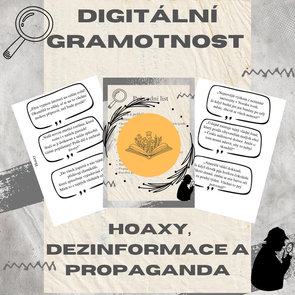 Digitální gramotnost: Kartičky jak rozpoznat hoaxy, dezinformace a propagandu