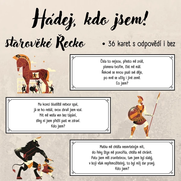 Hádej, kdo jsem - starověké Řecko