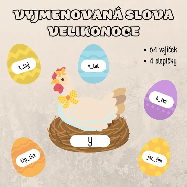 Velikonoce - vyjmenovaná slova