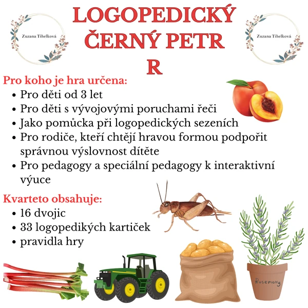 LOGOPEDICKÝ ČERNÝ PETR - R