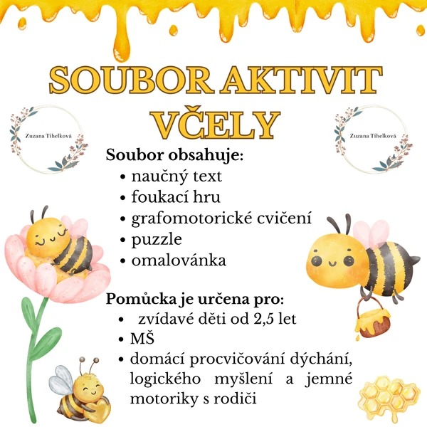 Soubor aktivit - včely