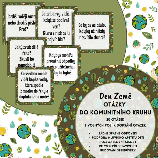 Otázky do komunitního kruhu - Den Země