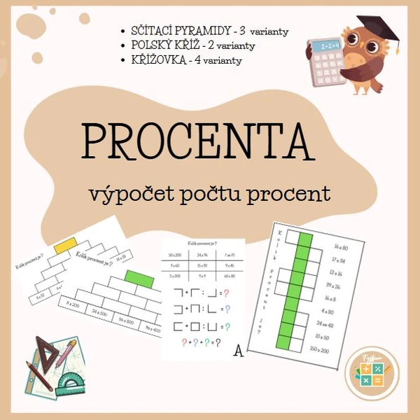 PROCENTA - výpočet počtu procent