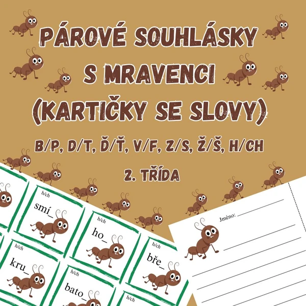 Párové souhlásky s mravenci