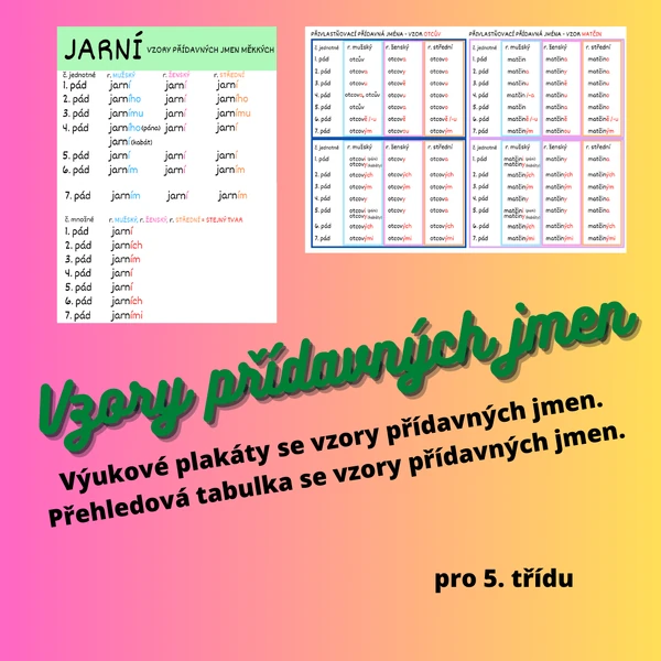 Vzory přídavných jmen