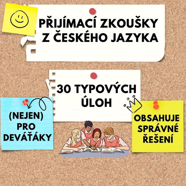 Přijímačky z českého jazyka - 30 typových úloh 