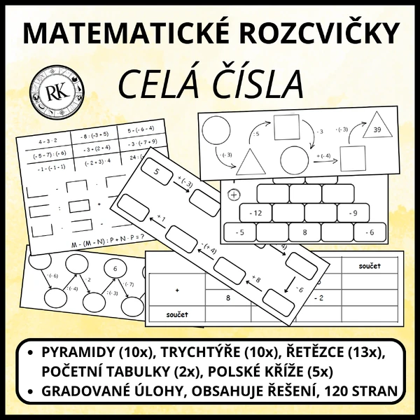 Celá čísla - Rozcvičky