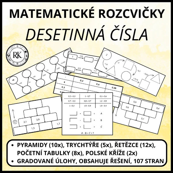 Desetinná čísla - Rozcvičky