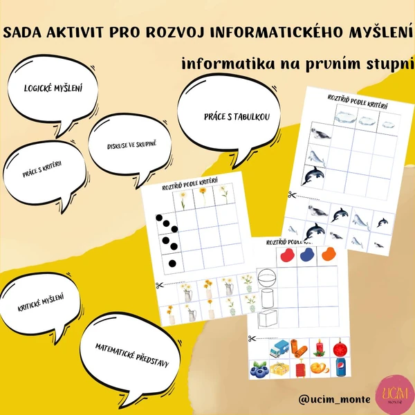 Pracovní listy pro rozvoj informatického myšlení