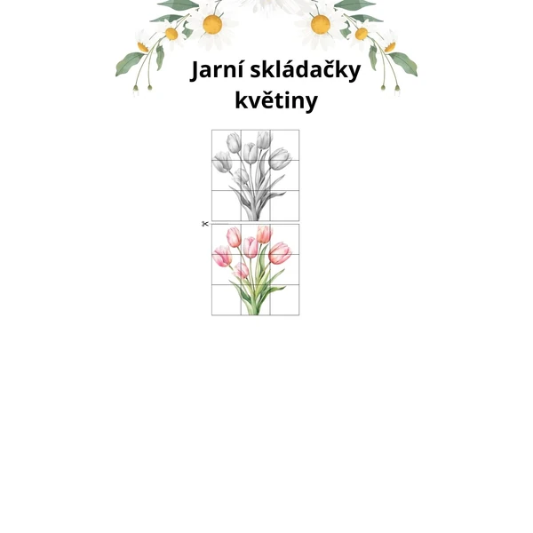 Jarní skládačky květiny