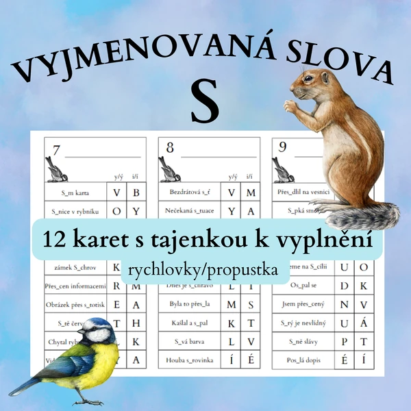 Vyjmenovaná slova - S