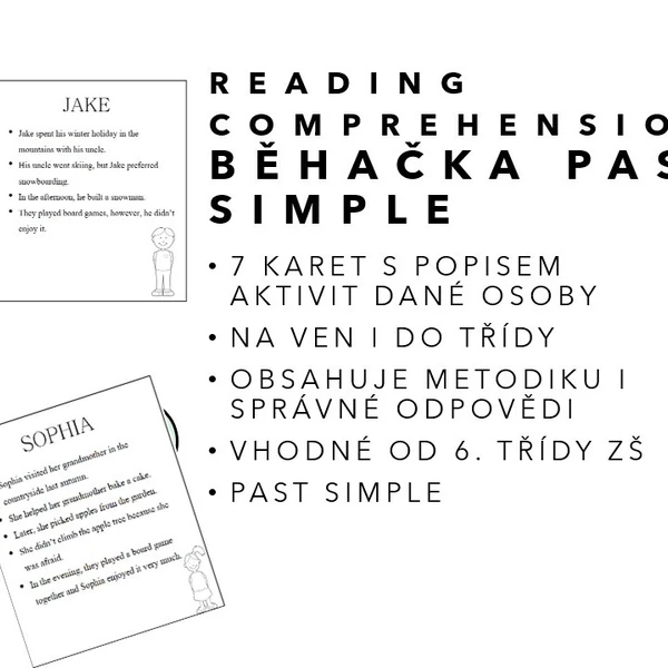Reading comprehension - běhačka - past simple
