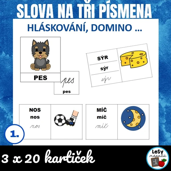 Slova na tři písmena - hláskování slov