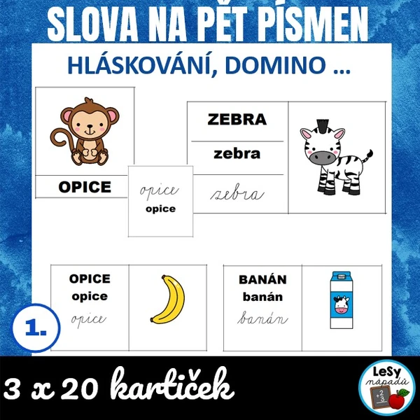 Slova na pět písmen - hláskování slov