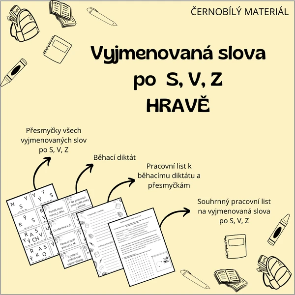 Vyjmenovaná slova po S, Z, V