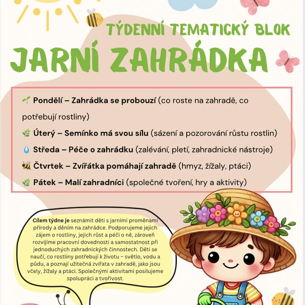 zahradník – jaro, zahrádka