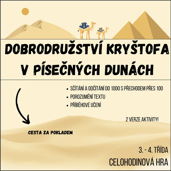 Dobrodružství Kryštofa v písečných dunách