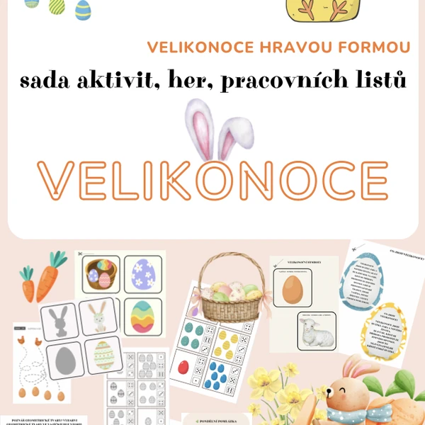 Velikonoce - sada aktivit, pracovní listy