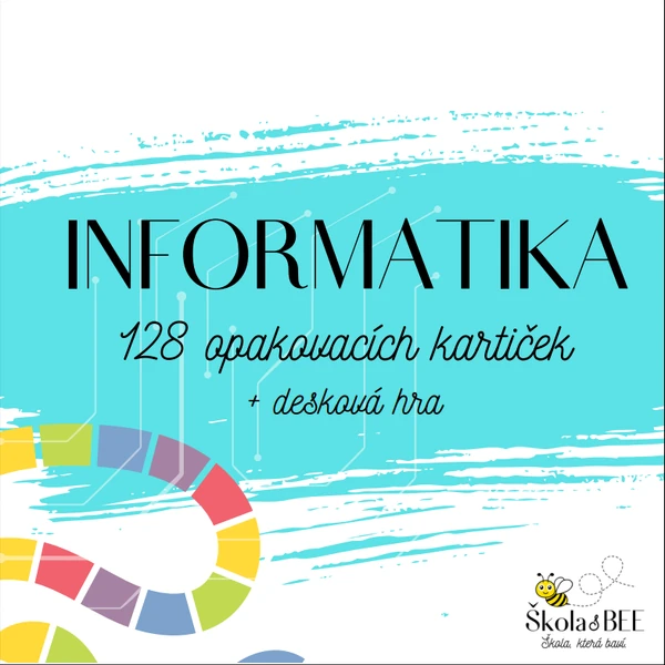 Informatika - opakovací kartičky s deskovou hrou