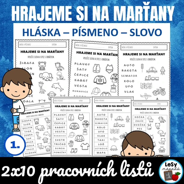 Hrajeme si na marťany - čtení slov