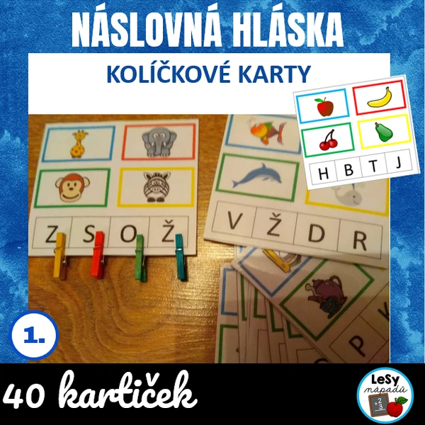 Náslovná hláska/písmeno - kolíčkovky 