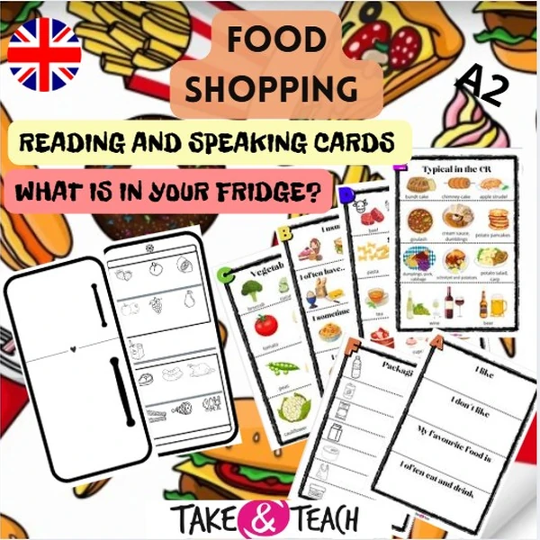 FOOD - vegetables, fruit, meat, typical food in the CR, UK and USA