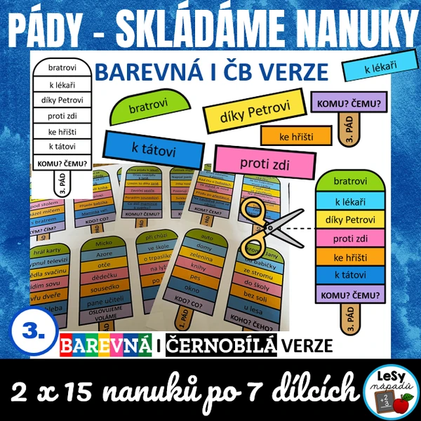 Pády - skládáme nanuky