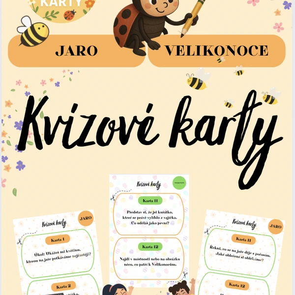 KVÍZOVÉ KARTY - jaro, Velikonoce