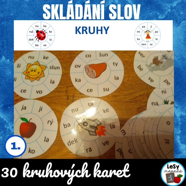 Skládání a tvorba slov - kruhy