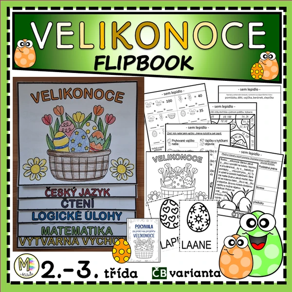 VELIKONOCE- FLIPBOOK- 2.- 3.. TŘÍDA