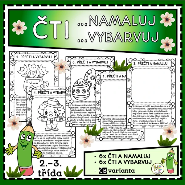 ČTI...A NAMALUJ...A VYBARVUJ- JARO