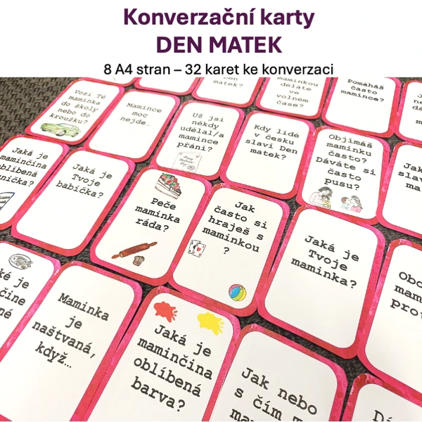 Den matek - konverzační karty