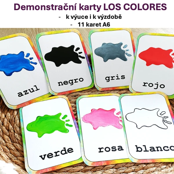 Demonstrační karty - Los Colores