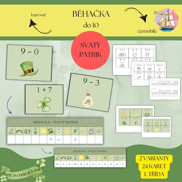 Svatý Patrik - matematická běhačka do 10
