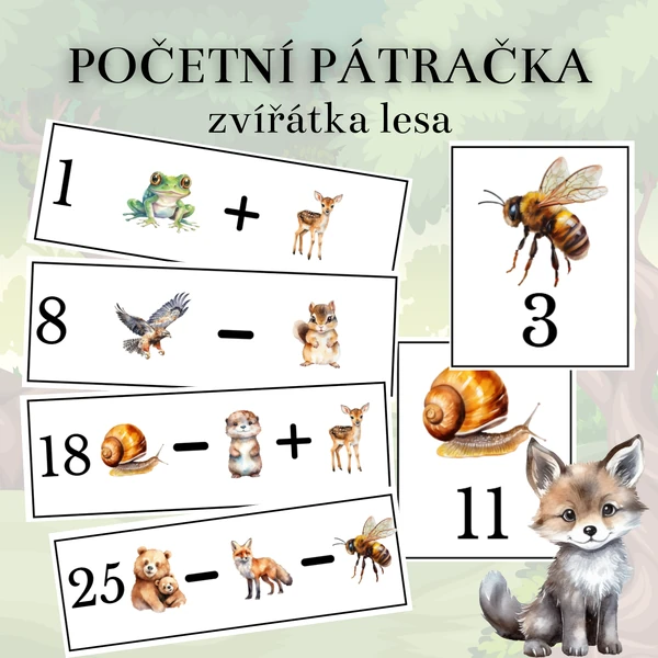 Obrázkové počítání (do 20) - hledačka