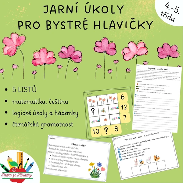 Jarní úkoly pro bystré hlavičky