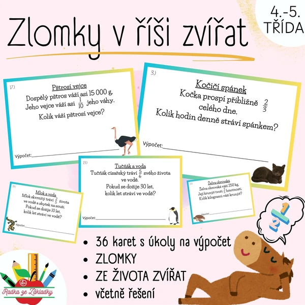 Zlomky v říši zvířat