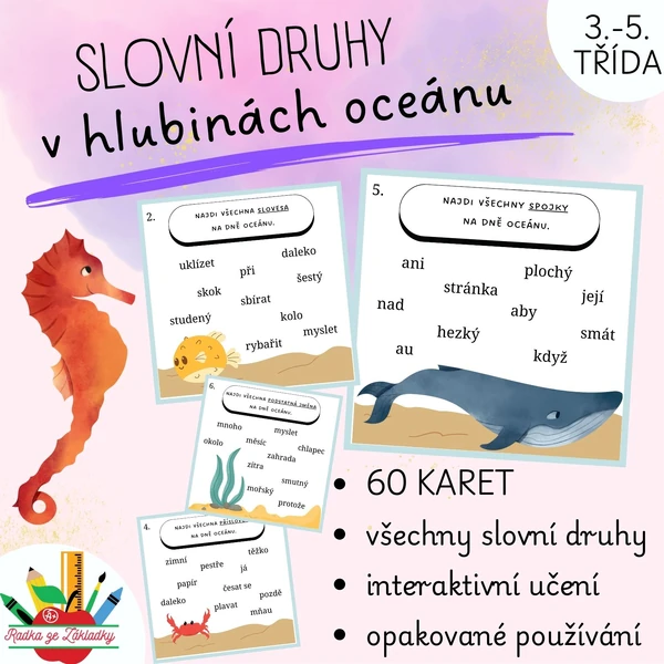 Slovní druhy v hlubinách oceánu