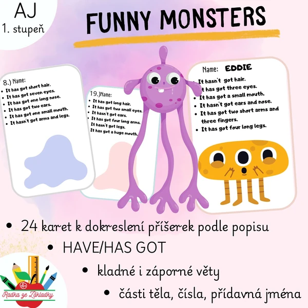 Funny Monsters - Have got, Parts of the Body