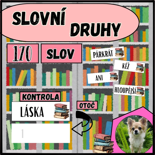 Slovní druhy - knihovna