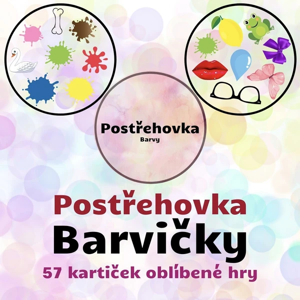 Postřehovka - barvy - 57 kartiček