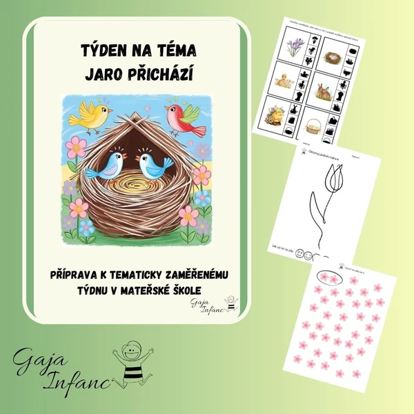 🌷🌞 Týden na téma- Jaro přichází – objevte krásy probouzející se přírody! 🐦🌿