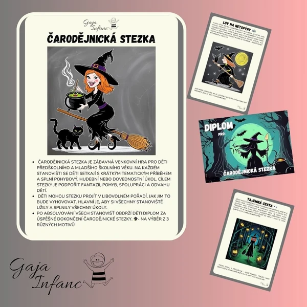 🔥 Čarodějnická stezka – kouzelná zábava pro děti! 🔥