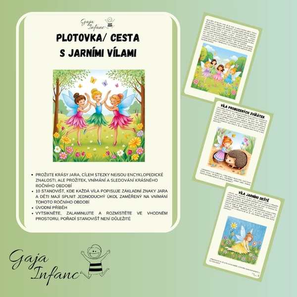 🌿 Jarní plotovka s vílou – kouzelná cesta jarní přírodou! 🌸